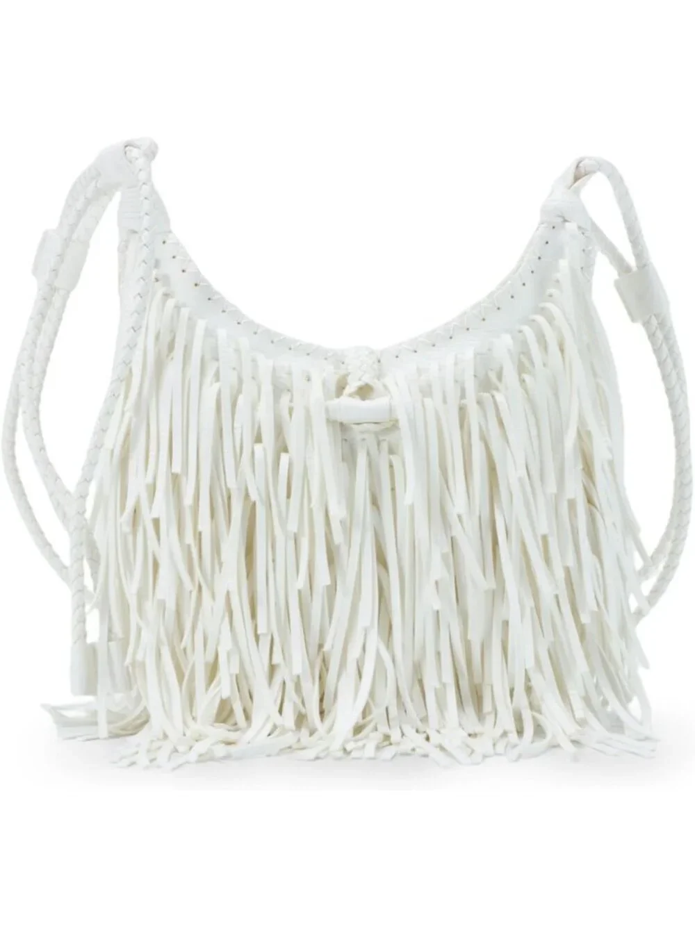 Vintage Fringe Hobo Bag for Women | Vegan Faux Suede Leather Crossbody Purse